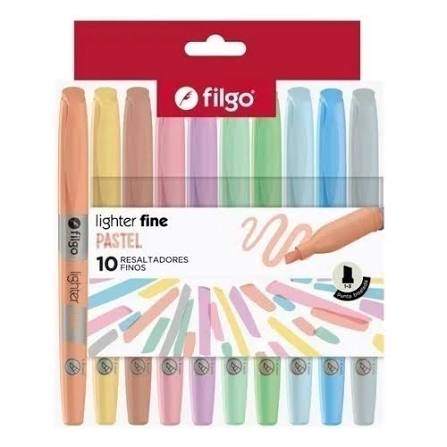 Resaltador Filgo pastel x 10