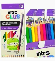 Lápices colores Intro club x 12