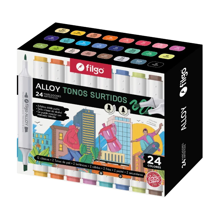 Marcadores Alloy x 24