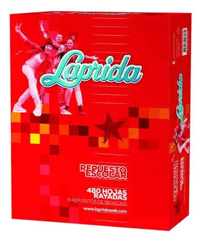 Hojas Laprida x 480 rayada o cuadriculada