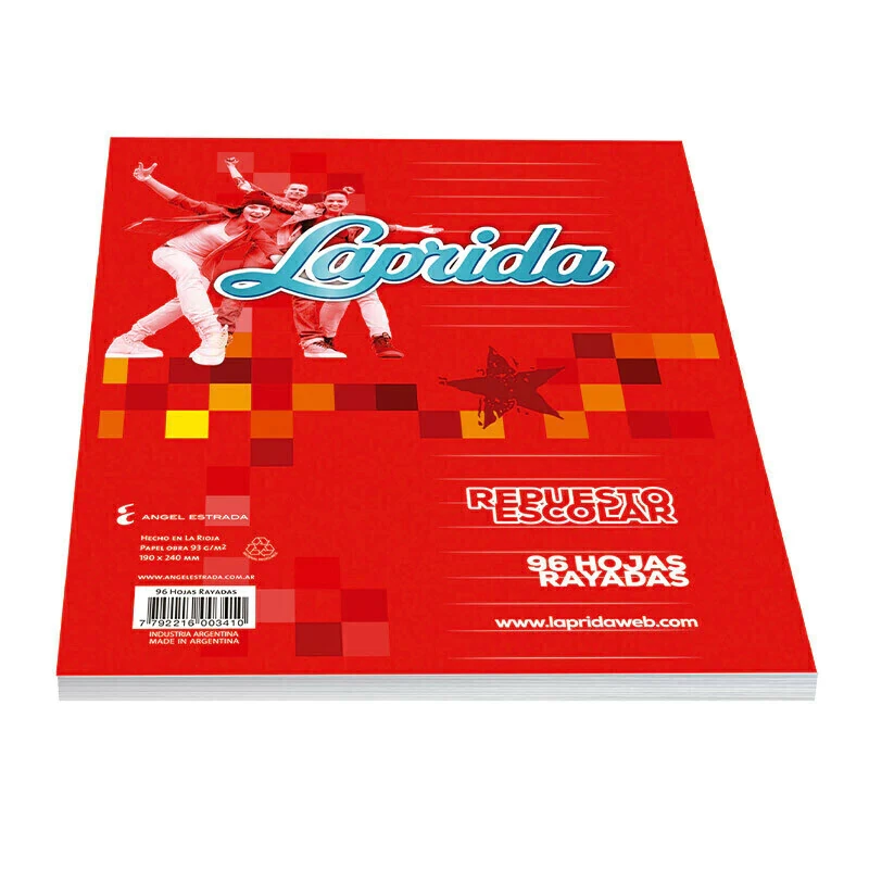 Hoja Laprida x 96 rayada o cuadriculada