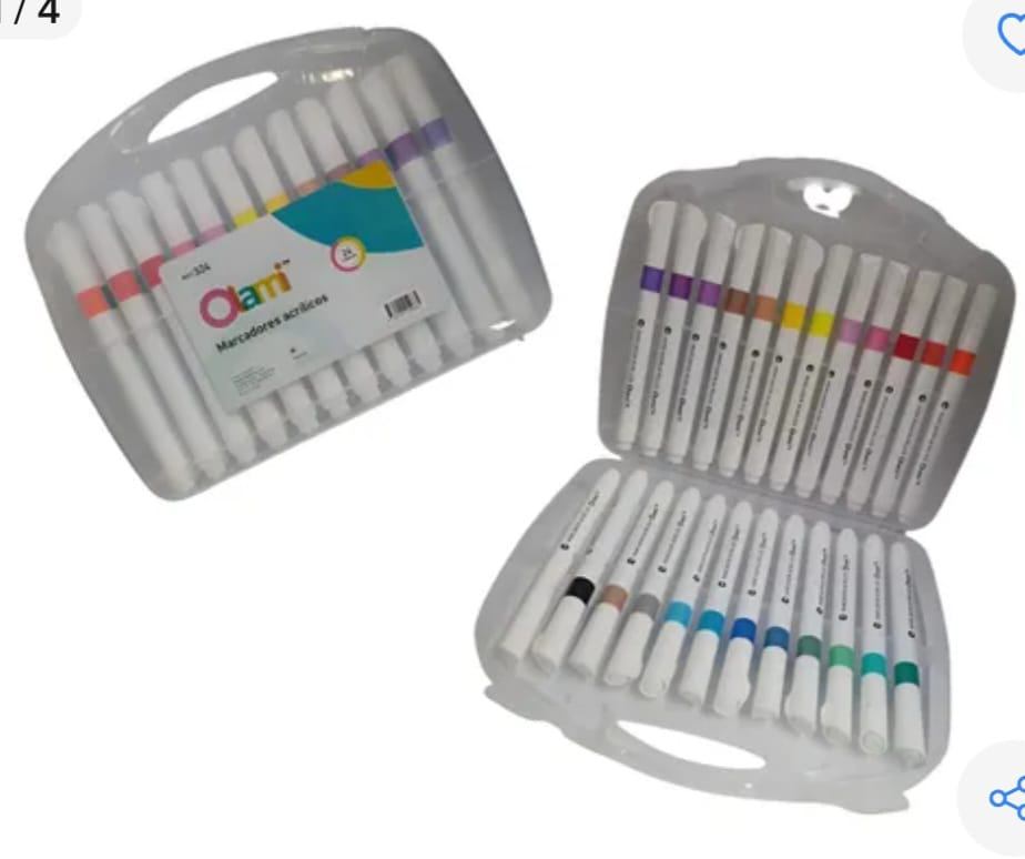 Acrílico estuche x24