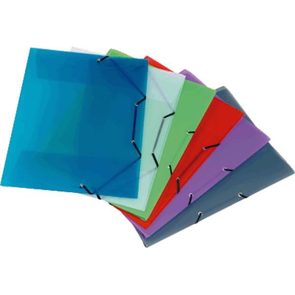 Carpeta plástica 3 solapas elástico 