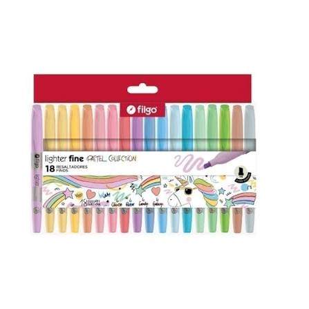 Resaltador Lighter fine pastel x18