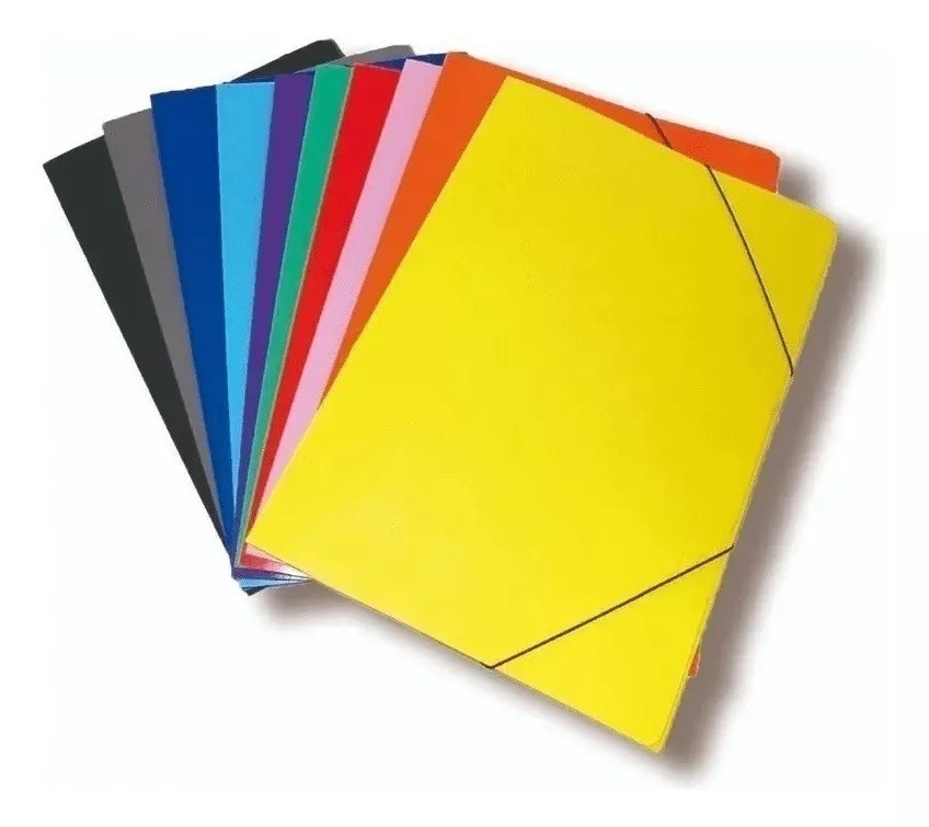 Carpeta cartón elasticos