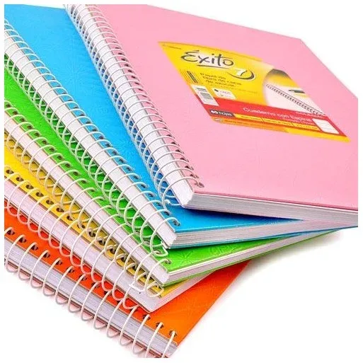Cuadernos ABC E7 espiralado Exito, Rayado y cuadriculado 
