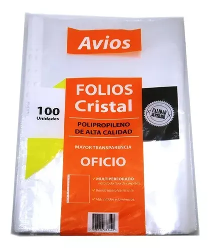 Folio crista oficio x10 uni