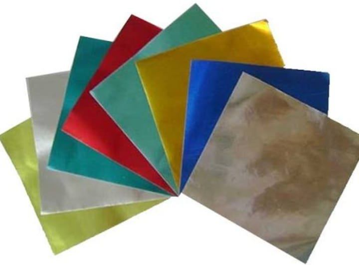 Papel glasé metalizado 