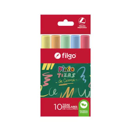 Tizas x10 color